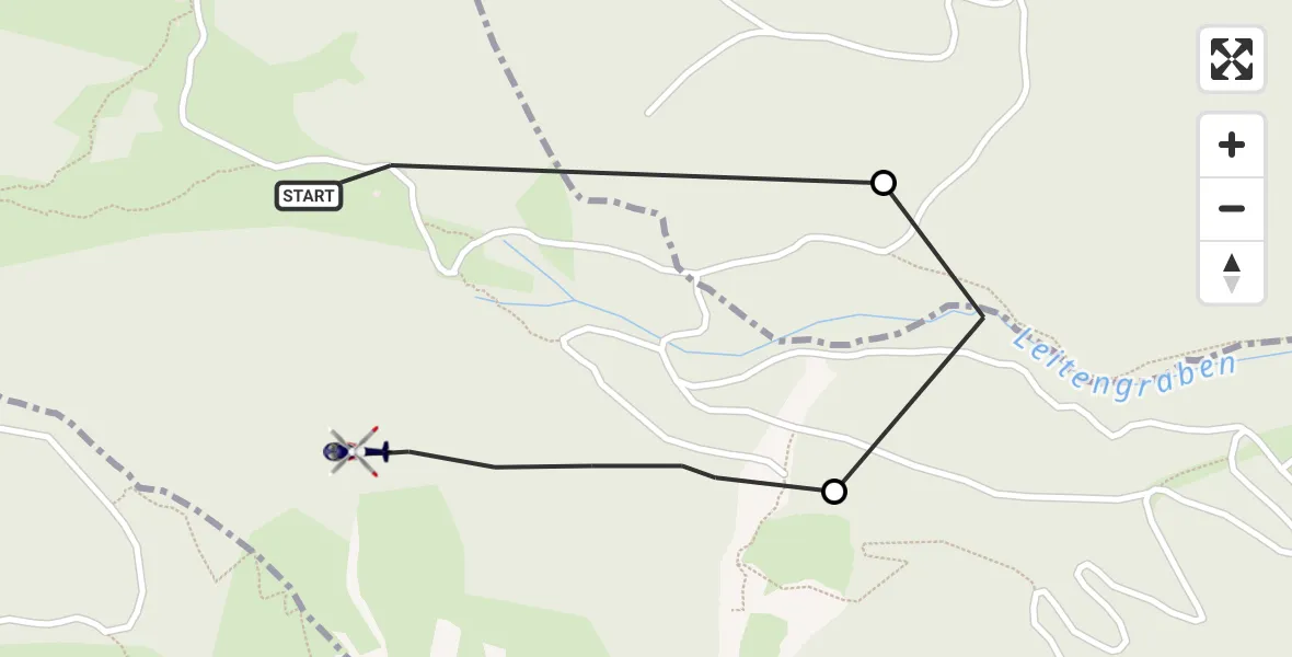 Flugroute Polizeihubschrauber Piding - Piding, 21 Mai 2026, 11:53