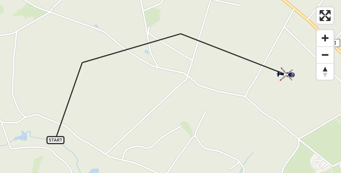 Flugroute Polizeihubschrauber Dahlem - Dahlem, 21 Mai 2026, 12:51