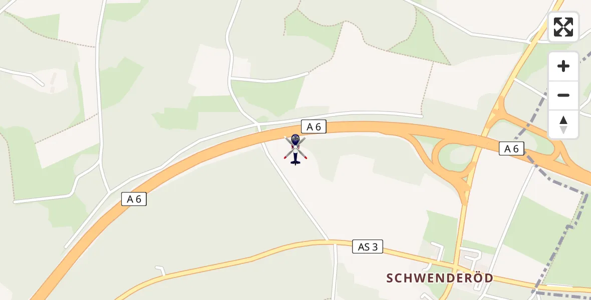 Flugroute Polizeihubschrauber Birgland - Birgland, 21 Mai 2026, 13:08