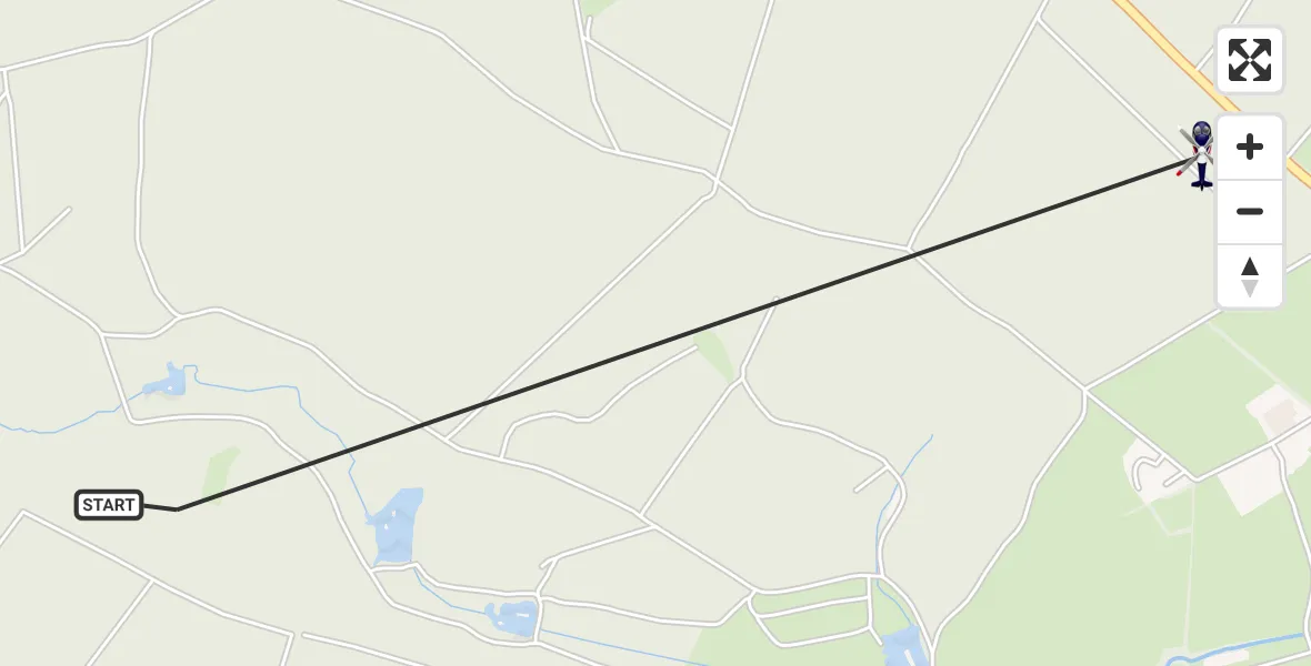Flugroute Polizeihubschrauber Dahlem - Dahlem, 21 Mai 2026, 13:16