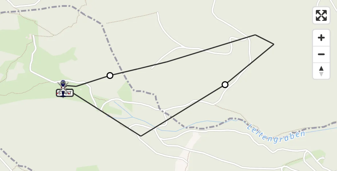 Flugroute Polizeihubschrauber Piding - Piding, 21 Mai 2026, 13:26