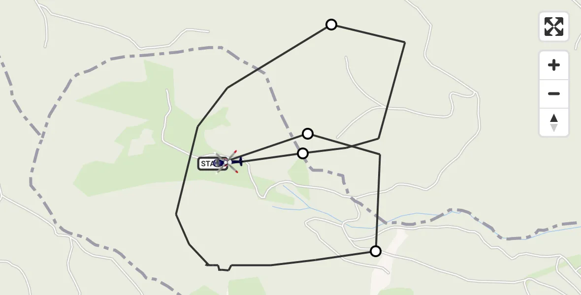Flugroute Polizeihubschrauber Piding - Piding, 21 Mai 2026, 14:48