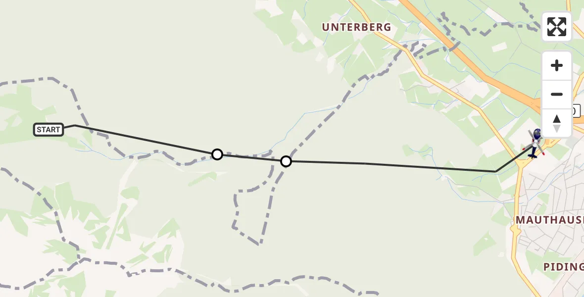 Flugroute Polizeihubschrauber Piding - Piding, 21 Mai 2026, 15:14