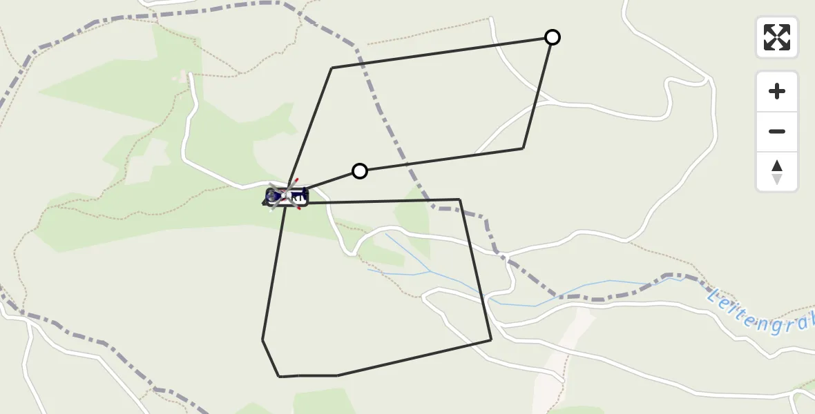 Flugroute Polizeihubschrauber Piding - Piding, 21 Mai 2026, 16:13