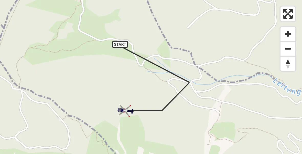 Flugroute Polizeihubschrauber Piding - Piding, 21 Mai 2026, 16:28