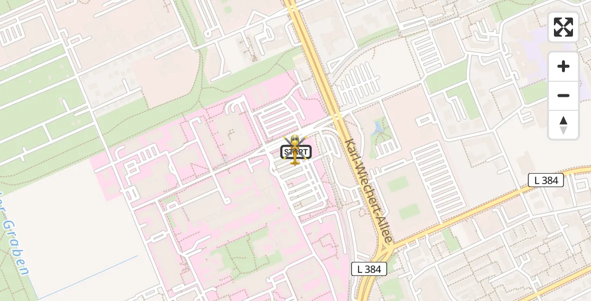 Flugroute Rettungshubschrauber Hannover Luftrettung Hubschrauberlandeplatz (Christoph 4) - Hannover Luftrettung Hubschrauberlandeplatz (Christoph 4), 21 Mai 2026, 19:10