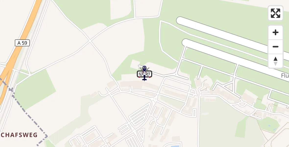 Flugroute Polizeihubschrauber Sankt Augustin - Sankt Augustin, 22 Mai 2026, 07:33