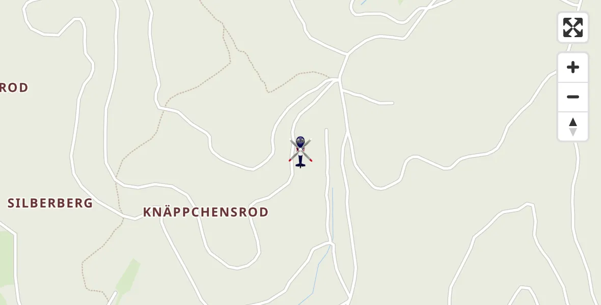 Flugroute Polizeihubschrauber Bad Wildungen - Bad Wildungen, 22 Mai 2026, 07:55