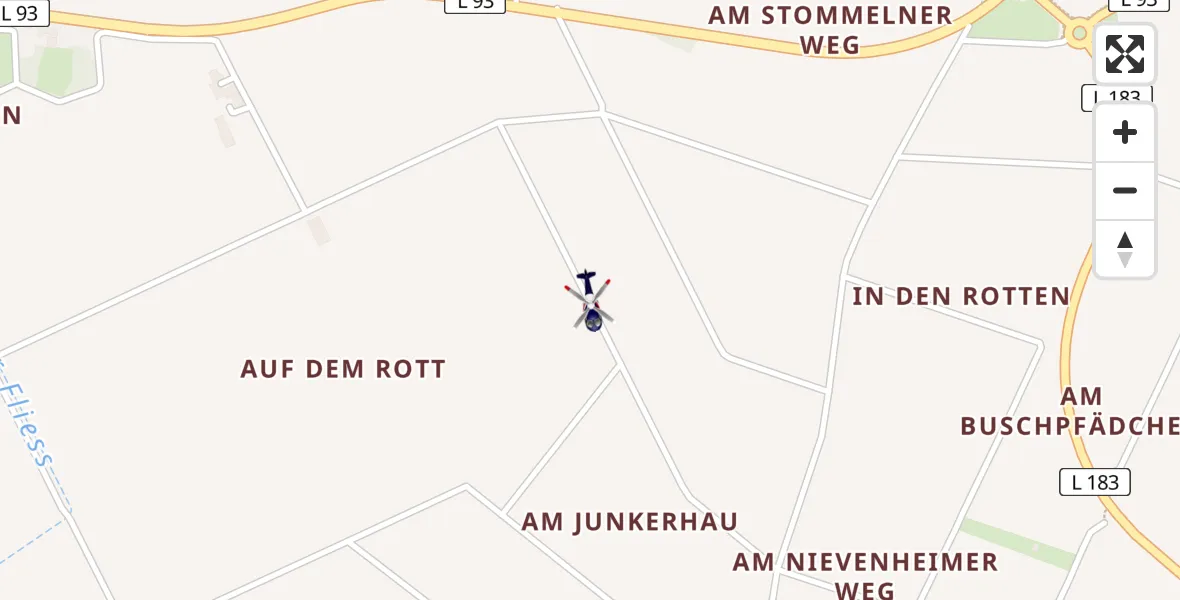 Flugroute Polizeihubschrauber Pulheim - Pulheim, 22 Mai 2026, 08:35