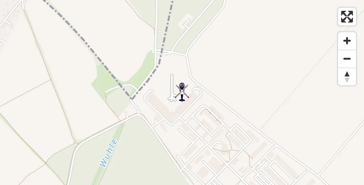Flugroute Polizeihubschrauber Ahrensfelde Hubschrauberlandeplatz - Ahrensfelde Hubschrauberlandeplatz, 22 Mai 2026, 20:43