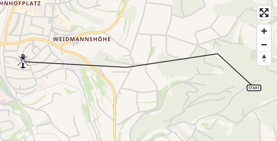 Flugroute Polizeihubschrauber Pegnitz - Pegnitz, 23 Mai 2026, 01:58