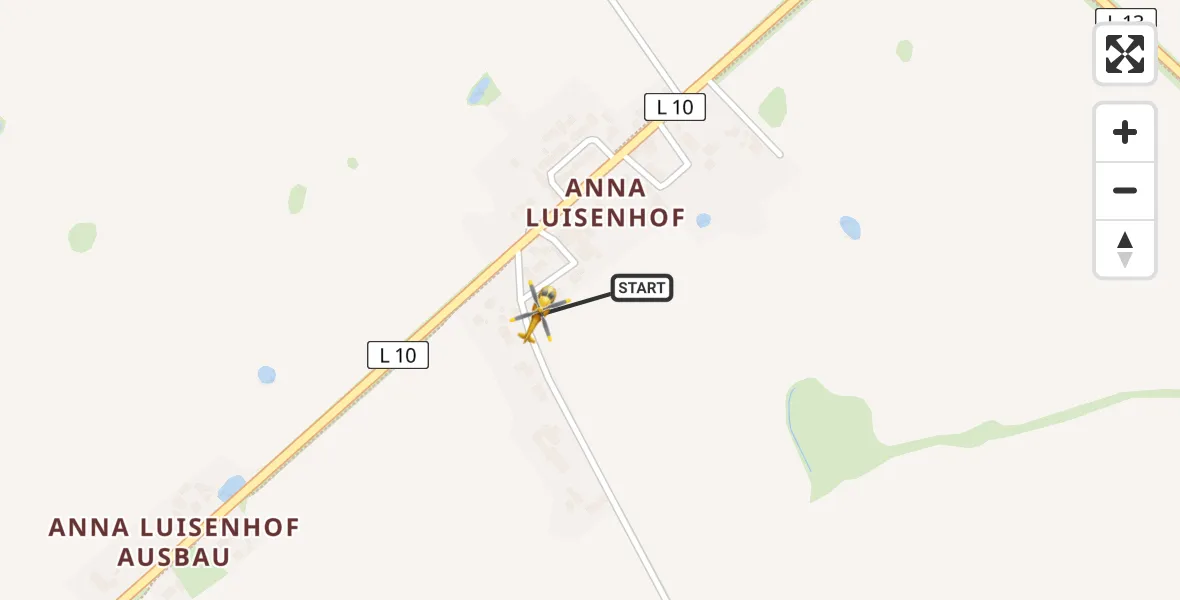 Flugroute Ambulanzhubschrauber Satow - Satow, 23 Mai 2026, 06:13