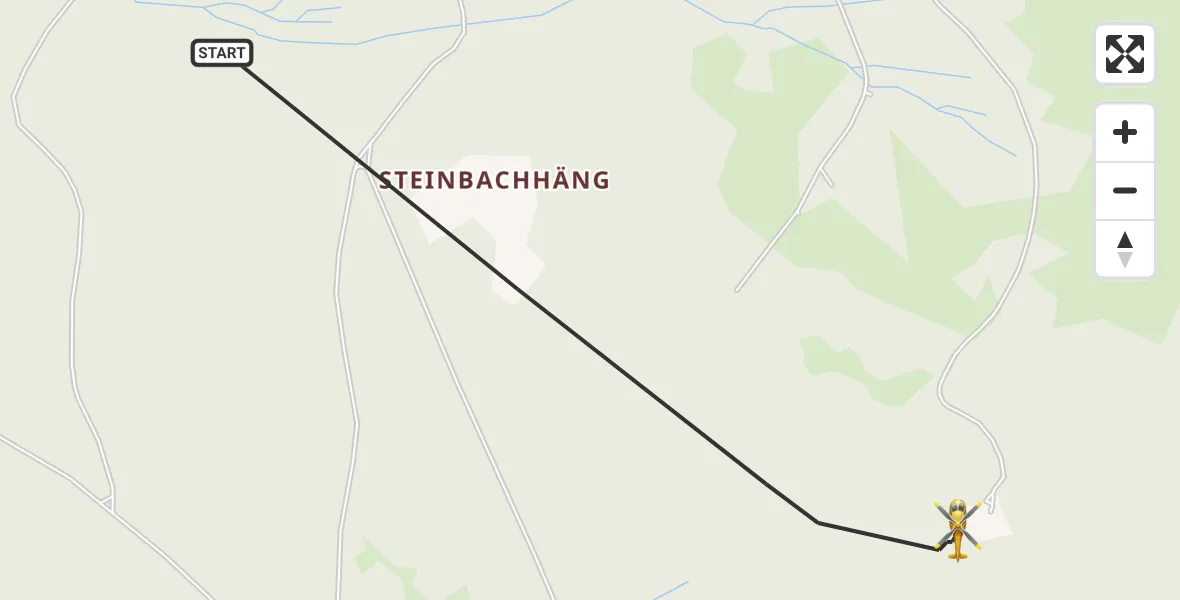 Flugroute Rettungshubschrauber Lindberg - Lindberg, 23 Mai 2026, 11:16