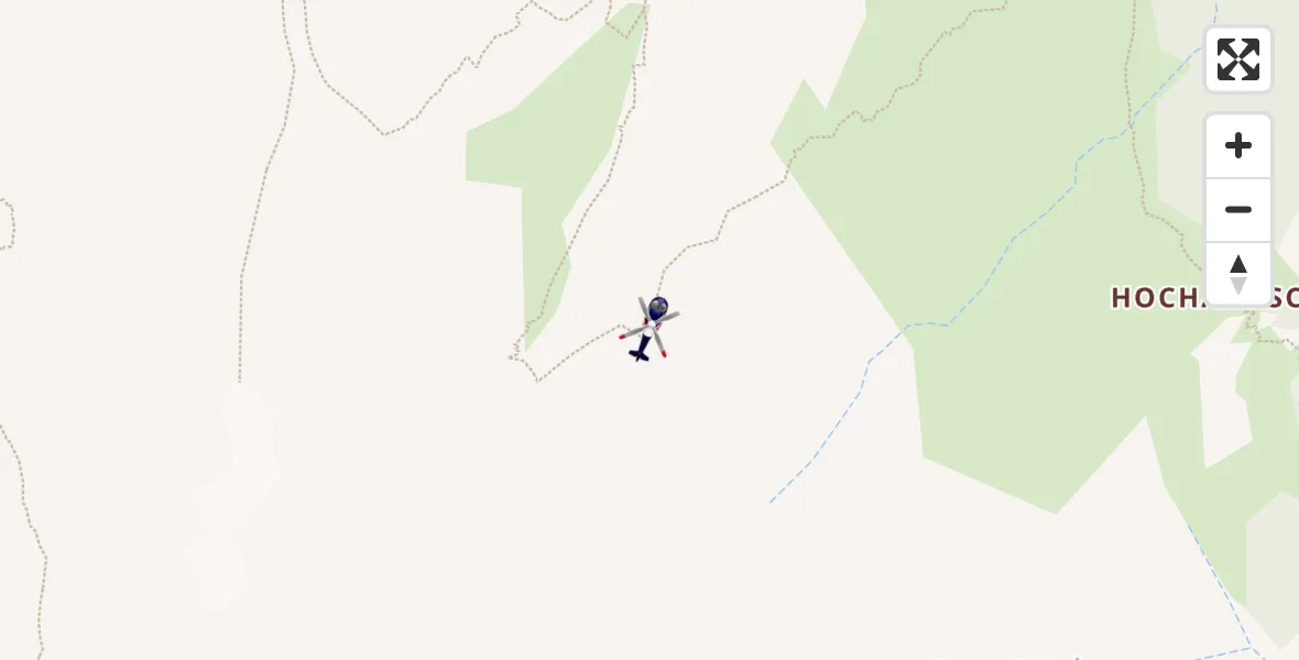 Flugroute Polizeihubschrauber Ramsau b.Berchtesgaden - Ramsau b.Berchtesgaden, 23 Mai 2026, 14:02