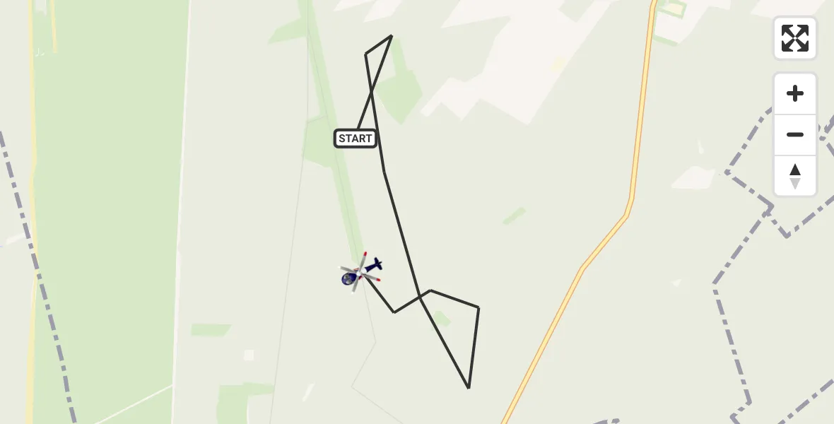 Flugroute Polizeihubschrauber Eimke - Eimke, 23 Mai 2026, 14:33