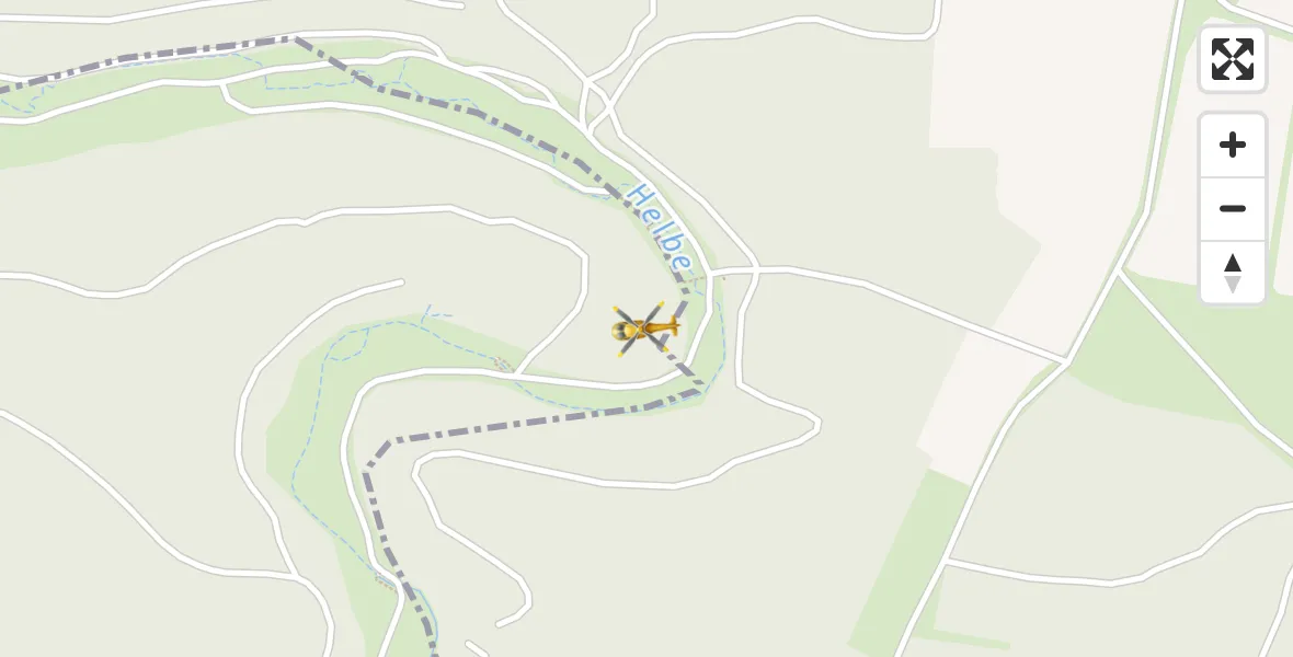 Flugroute Rettungshubschrauber Sondershausen - Sondershausen, 24 Mai 2026, 12:52