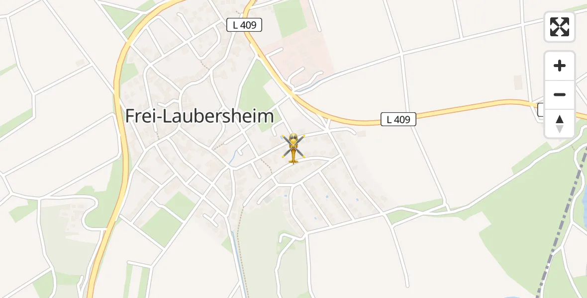 Flugroute Rettungshubschrauber Frei-Laubersheim - Frei-Laubersheim, 24 Mai 2026, 14:11