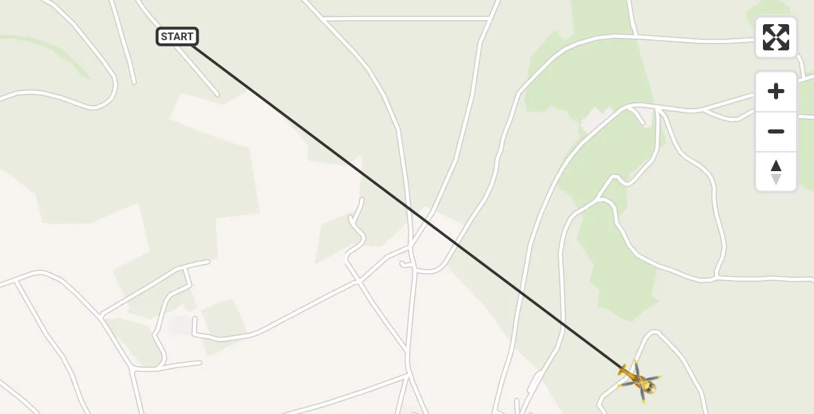 Flugroute Rettungshubschrauber Masserberg - Masserberg, 25 Mai 2026, 12:55