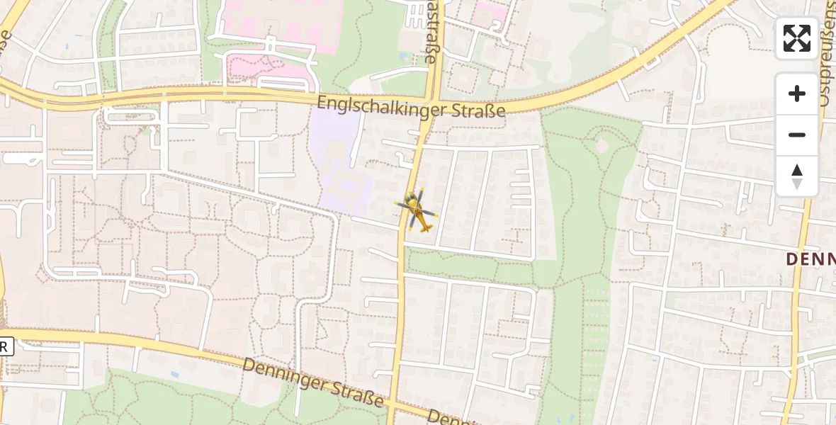 Flugroute Rettungshubschrauber München Bogenhausen Hospital - München Bogenhausen Hospital, 25 Mai 2026, 15:50