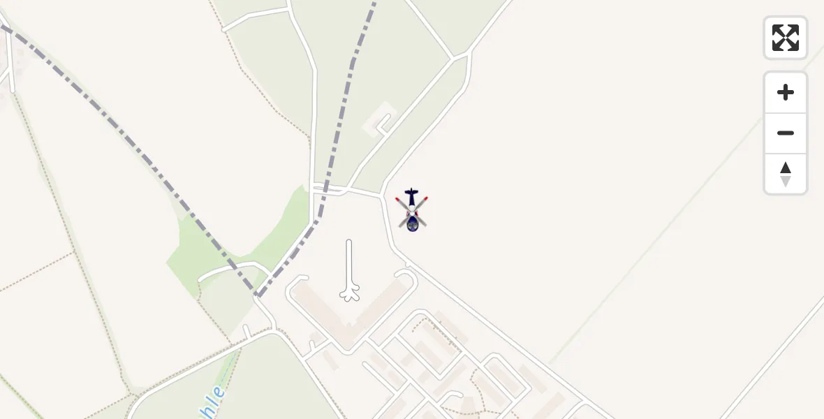 Flugroute Polizeihubschrauber Ahrensfelde Hubschrauberlandeplatz - Ahrensfelde Hubschrauberlandeplatz, 26 Mai 2026, 07:41