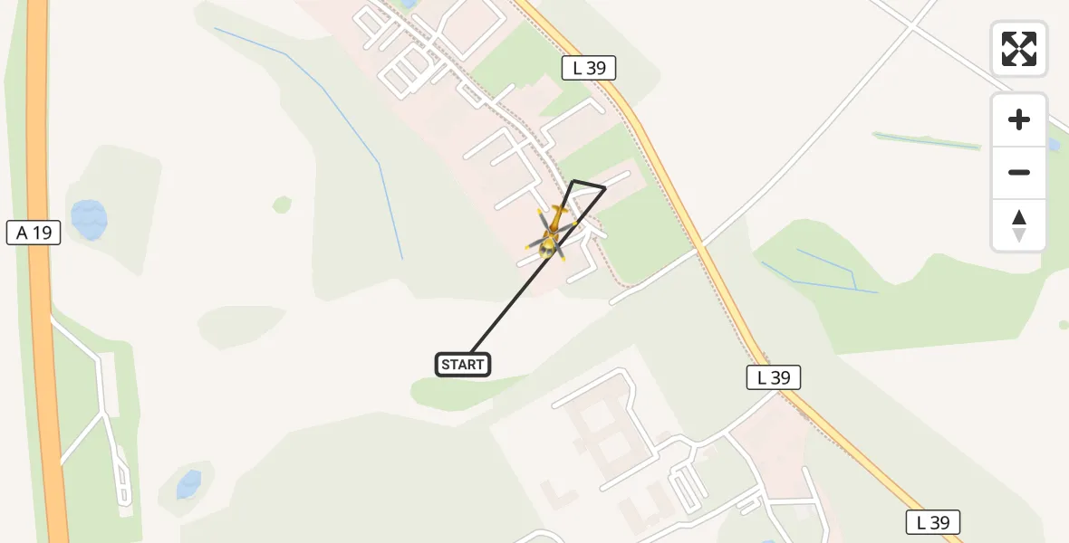 Flugroute Ambulanzhubschrauber Dummerstorf - Dummerstorf, 26 Mai 2026, 08:07