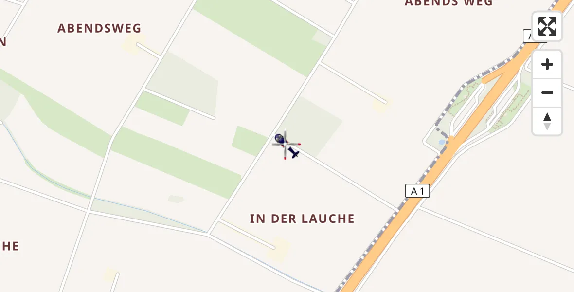 Flugroute Polizeihubschrauber Erftstadt - Erftstadt, 26 Mai 2026, 09:20
