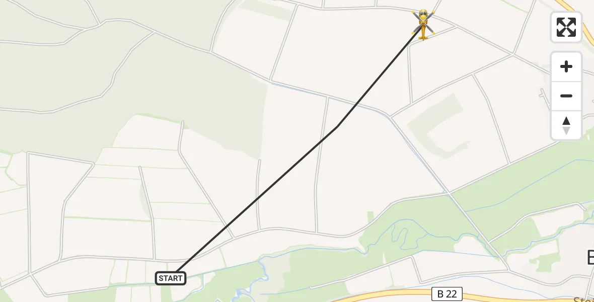 Flugroute Rettungshubschrauber Burgebrach - Burgebrach, 26 Mai 2026, 09:22