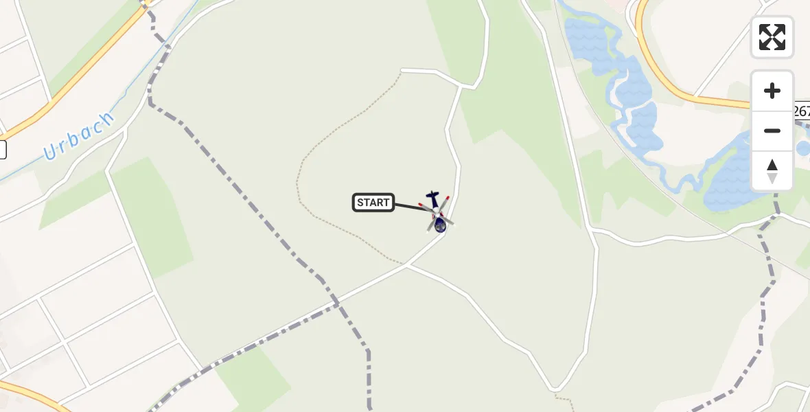 Flugroute Polizeihubschrauber Raubach - Raubach, 26 Mai 2026, 11:52