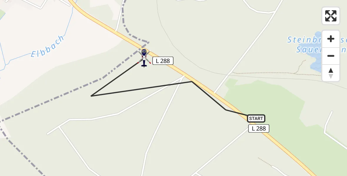 Flugroute Polizeihubschrauber Westerburg - Westerburg, 26 Mai 2026, 12:44