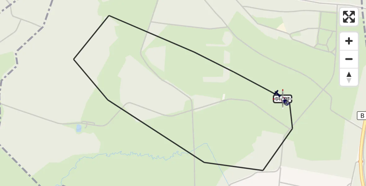 Flugroute Polizeihubschrauber Stein-Neukirch - Stein-Neukirch, 26 Mai 2026, 12:46