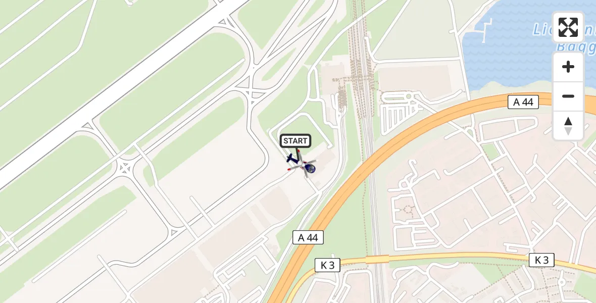 Flugroute Polizeihubschrauber Düsseldorf Flughafen - Düsseldorf Flughafen, 26 Mai 2026, 13:24