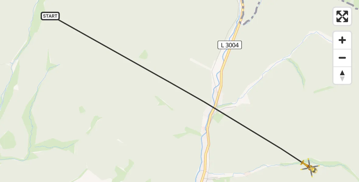 Flugroute Rettungshubschrauber Schleusingen - Schleusingen, 26 Mai 2026, 14:13