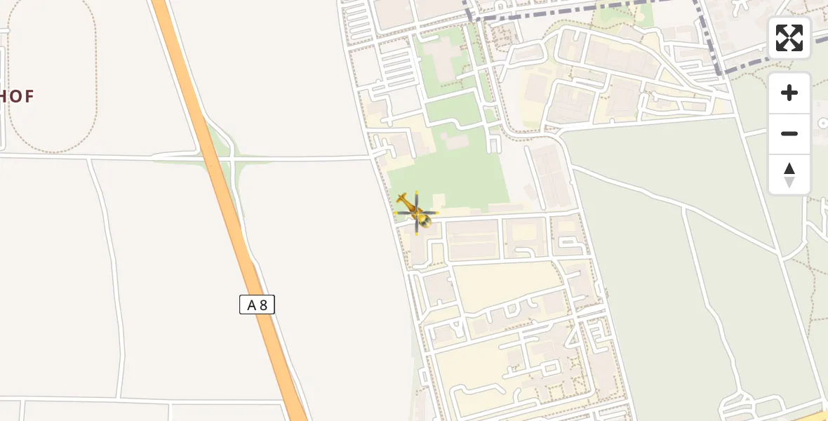 Flugroute Rettungshubschrauber Ottobrunn Hubschrauberlandeplatz - Ottobrunn Hubschrauberlandeplatz, 26 Mai 2026, 16:27