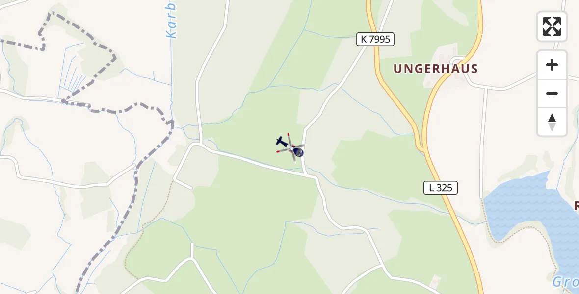 Flugroute Polizeihubschrauber Wangen im Allgäu - Wangen im Allgäu, 26 Mai 2026, 19:28