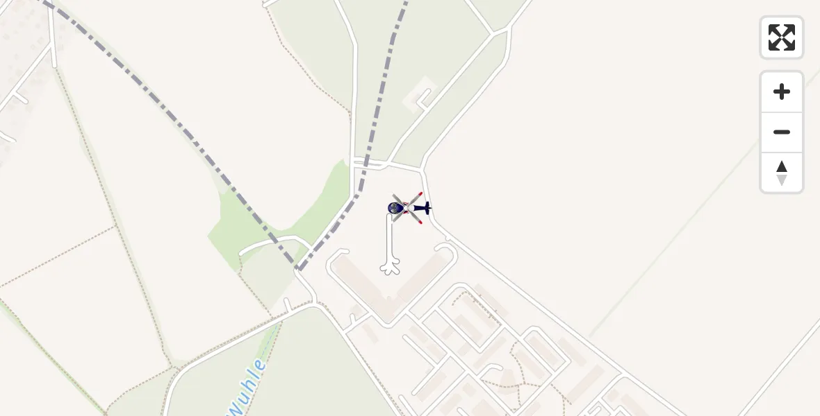 Flugroute Polizeihubschrauber Ahrensfelde Hubschrauberlandeplatz - Ahrensfelde Hubschrauberlandeplatz, 26 Mai 2026, 22:05