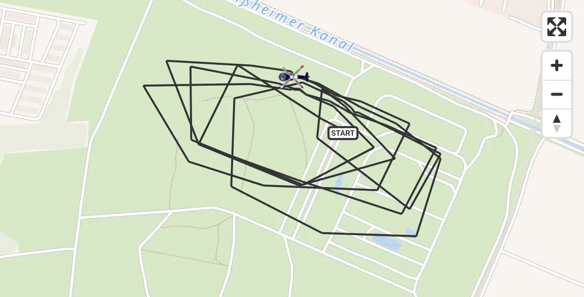 Flugroute Polizeihubschrauber Garching b.München - Garching b.München, 27 Mai 2026, 08:44