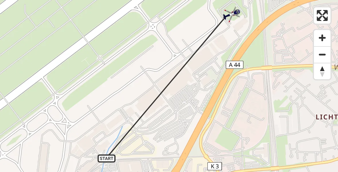 Flugroute Polizeihubschrauber Düsseldorf Flughafen - Düsseldorf Flughafen, 27 Mai 2026, 14:19