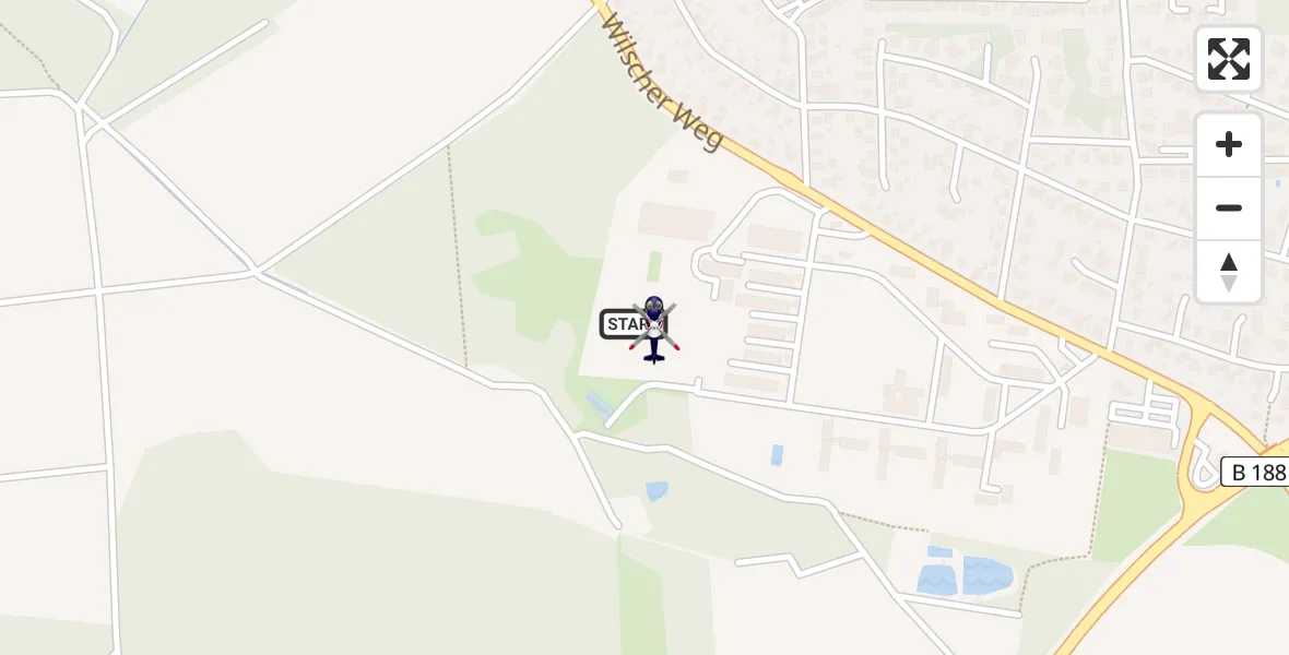 Flugroute Polizeihubschrauber Gifhorn Bundespolizei Hubschrauberlandeplatz - Gifhorn Bundespolizei Hubschrauberlandeplatz, 27 Mai 2026, 15:41