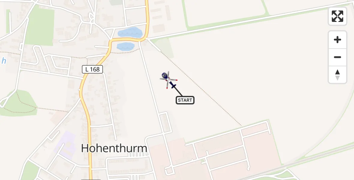 Flugroute Polizeihubschrauber Landsberg - Landsberg, 27 Mai 2026, 18:15