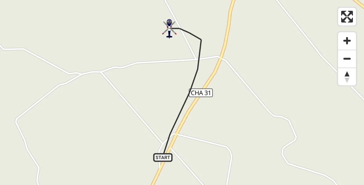 Flugroute Polizeihubschrauber Roding - Roding, 27 Mai 2026, 19:59