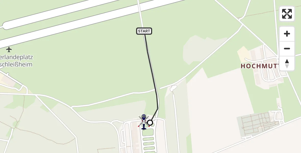 Flugroute Polizeihubschrauber Oberschleissheim Hubschrauberlandeplatz - Oberschleißheim, 27 Mai 2026, 20:01