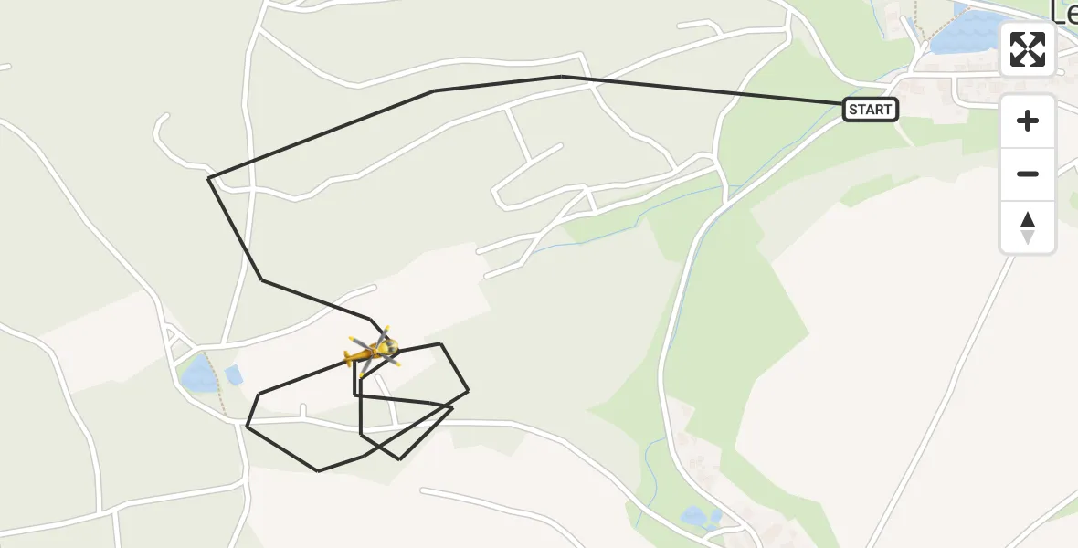 Flugroute Ambulanzhubschrauber Dietenhofen - Dietenhofen, 28 Mai 2026, 07:48