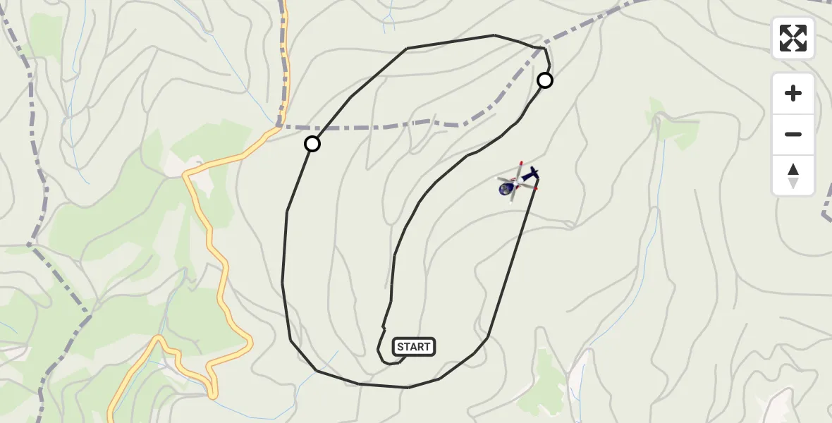 Flugroute Polizeihubschrauber Fischerbach - Fischerbach, 28 Mai 2026, 07:49