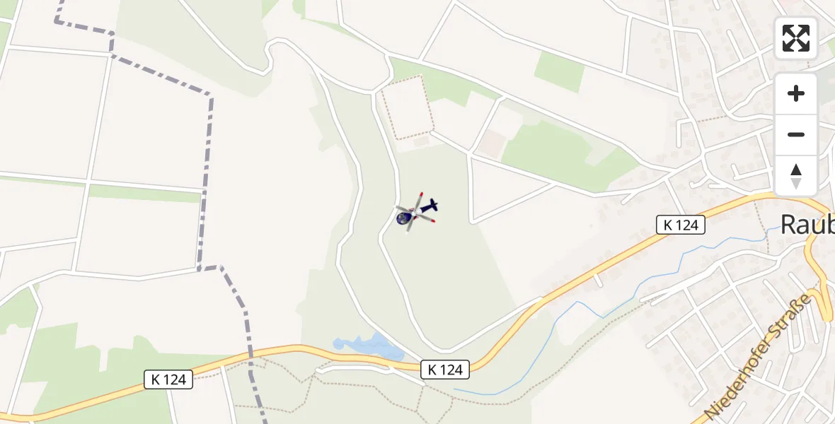Flugroute Polizeihubschrauber Raubach - Raubach, 28 Mai 2026, 08:16