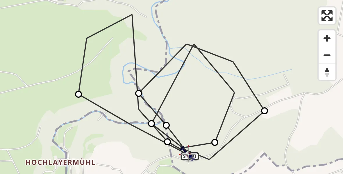 Flugroute Polizeihubschrauber Polch - Polch, 28 Mai 2026, 08:43