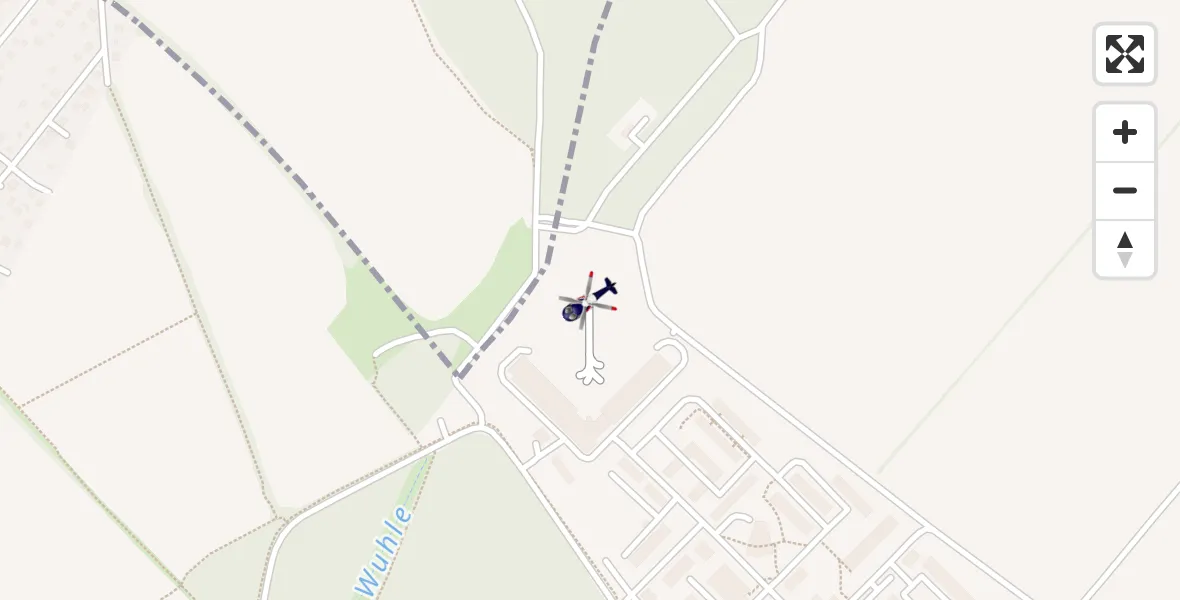 Flugroute Polizeihubschrauber Ahrensfelde Hubschrauberlandeplatz - Ahrensfelde Hubschrauberlandeplatz, 28 Mai 2026, 09:23