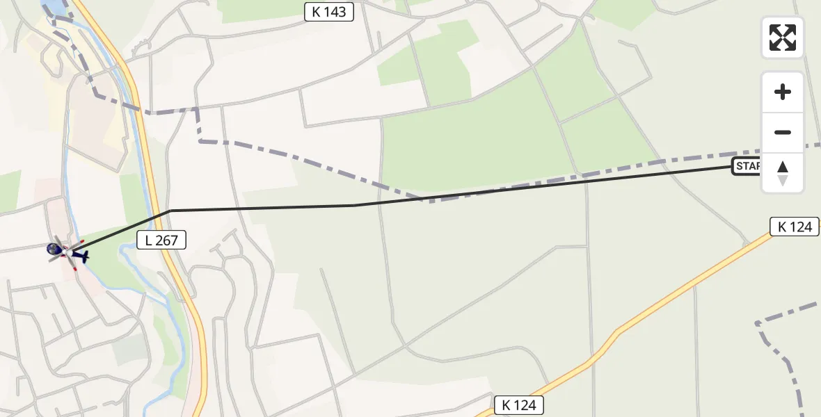 Flugroute Polizeihubschrauber Raubach - Raubach, 28 Mai 2026, 12:32