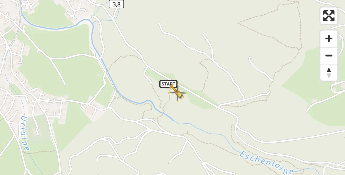 Flugroute Rettungshubschrauber Eschenlohe - Eschenlohe, 28 Mai 2026, 15:05