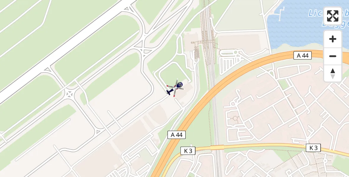 Flugroute Polizeihubschrauber Düsseldorf Flughafen - Düsseldorf Flughafen, 28 Mai 2026, 17:00