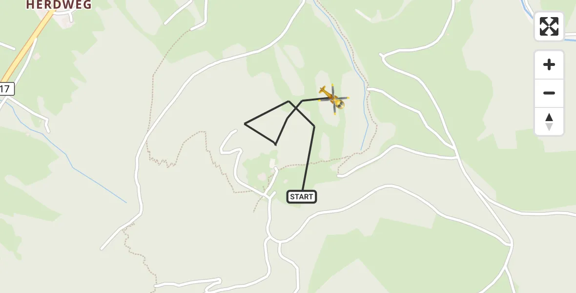 Flugroute Rettungshubschrauber Halblech - Halblech, 28 Mai 2026, 17:06
